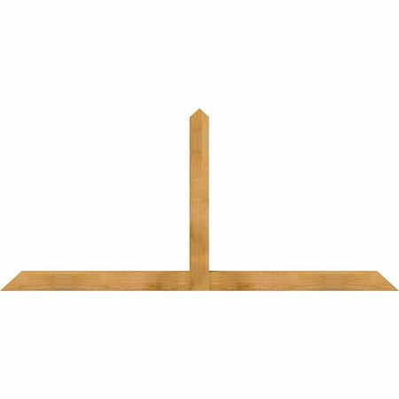 Ekena Millwork Portland Rough Sawn Timber Gable Bracket, Western Red Cedar, 84"W x 38"H x 4"D x 4"F, 11/12 Pitch GBW084X38X0404POR00RWR